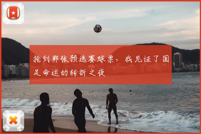 抢到那张预选赛球票，我见证了国足命运的转折之夜