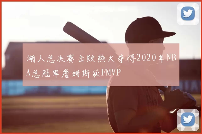 湖人总决赛击败热火夺得2020年NBA总冠军詹姆斯获FMVP